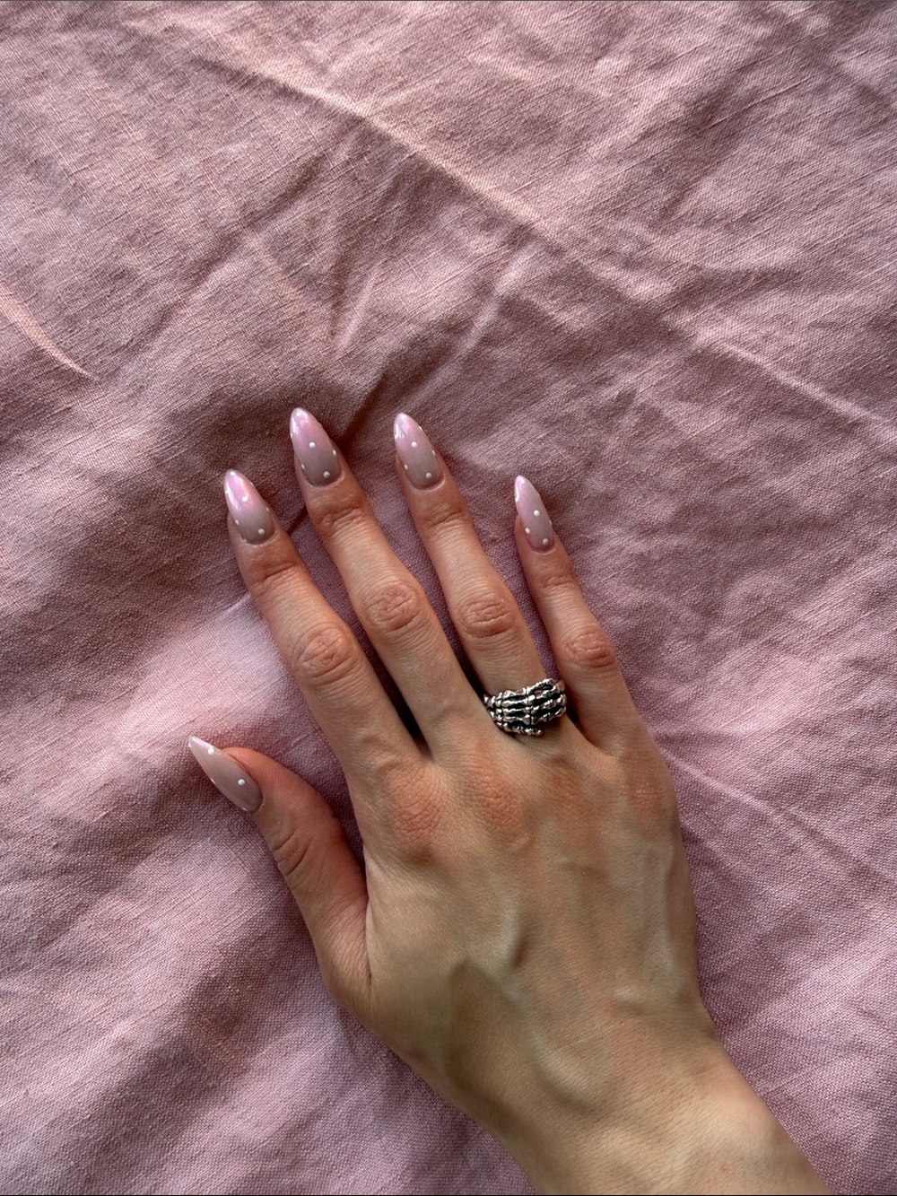 Great Frog Bone Hand Ring - Picture 5 of 6
